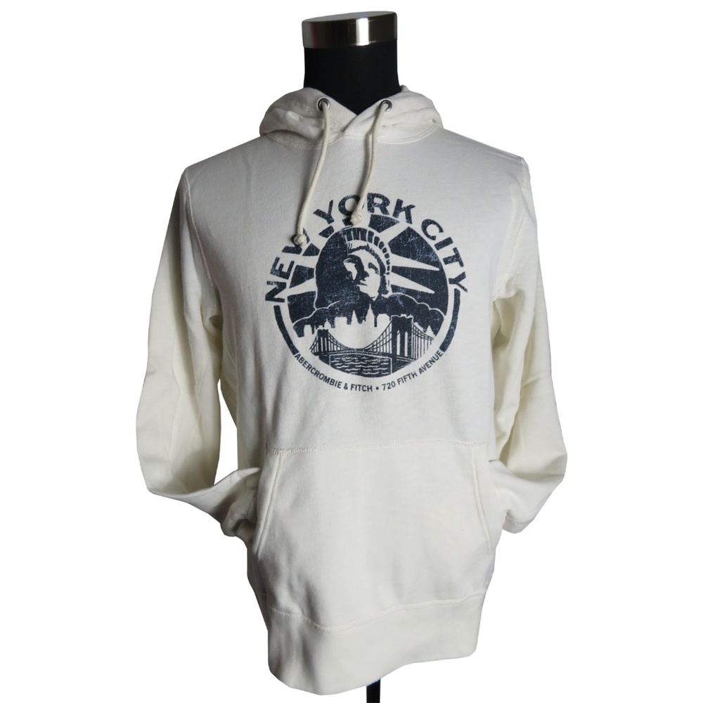 ABERCROMBIE & FITCH Hoodie with Printed Logo Graph